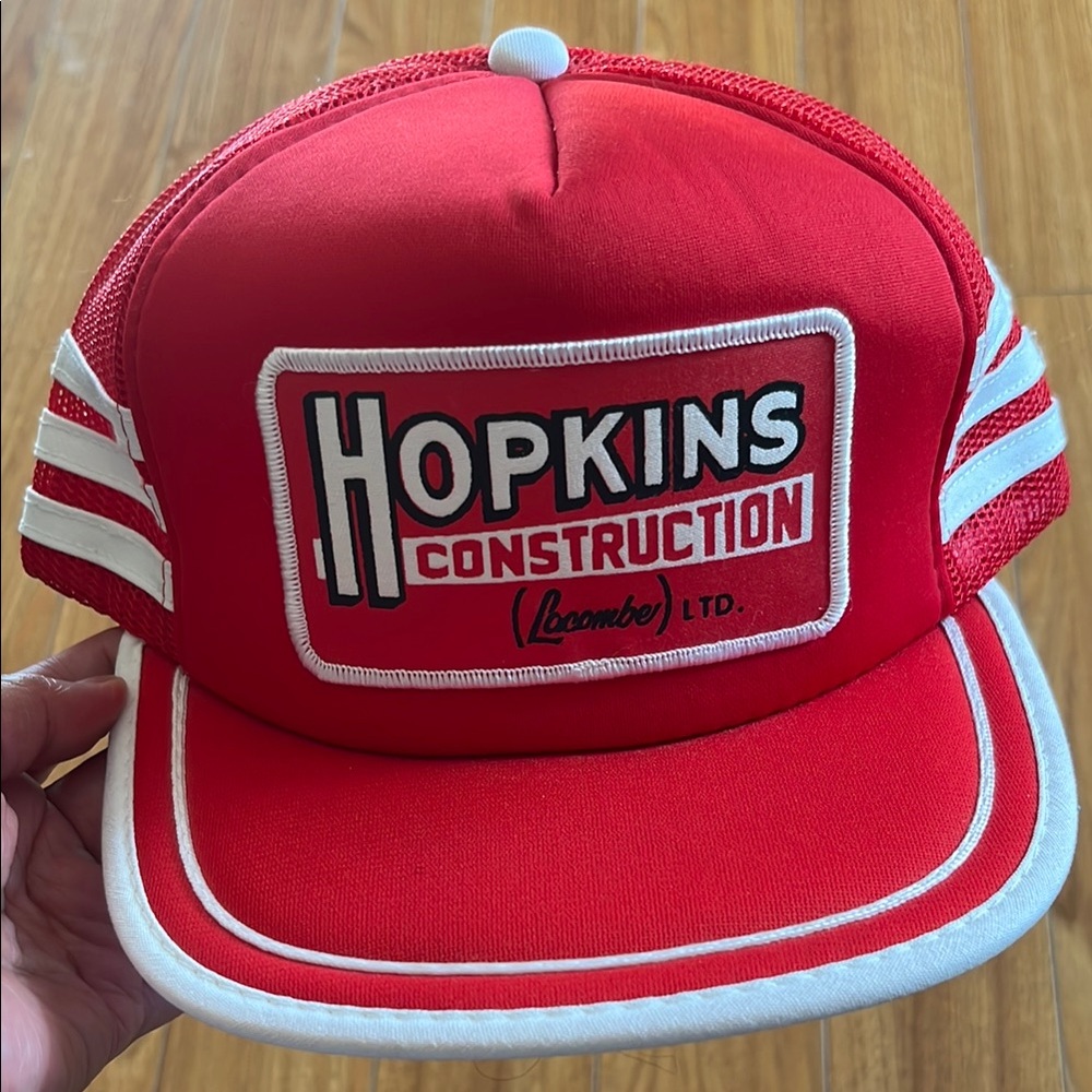 NWT Hopkins Construction Red Cap